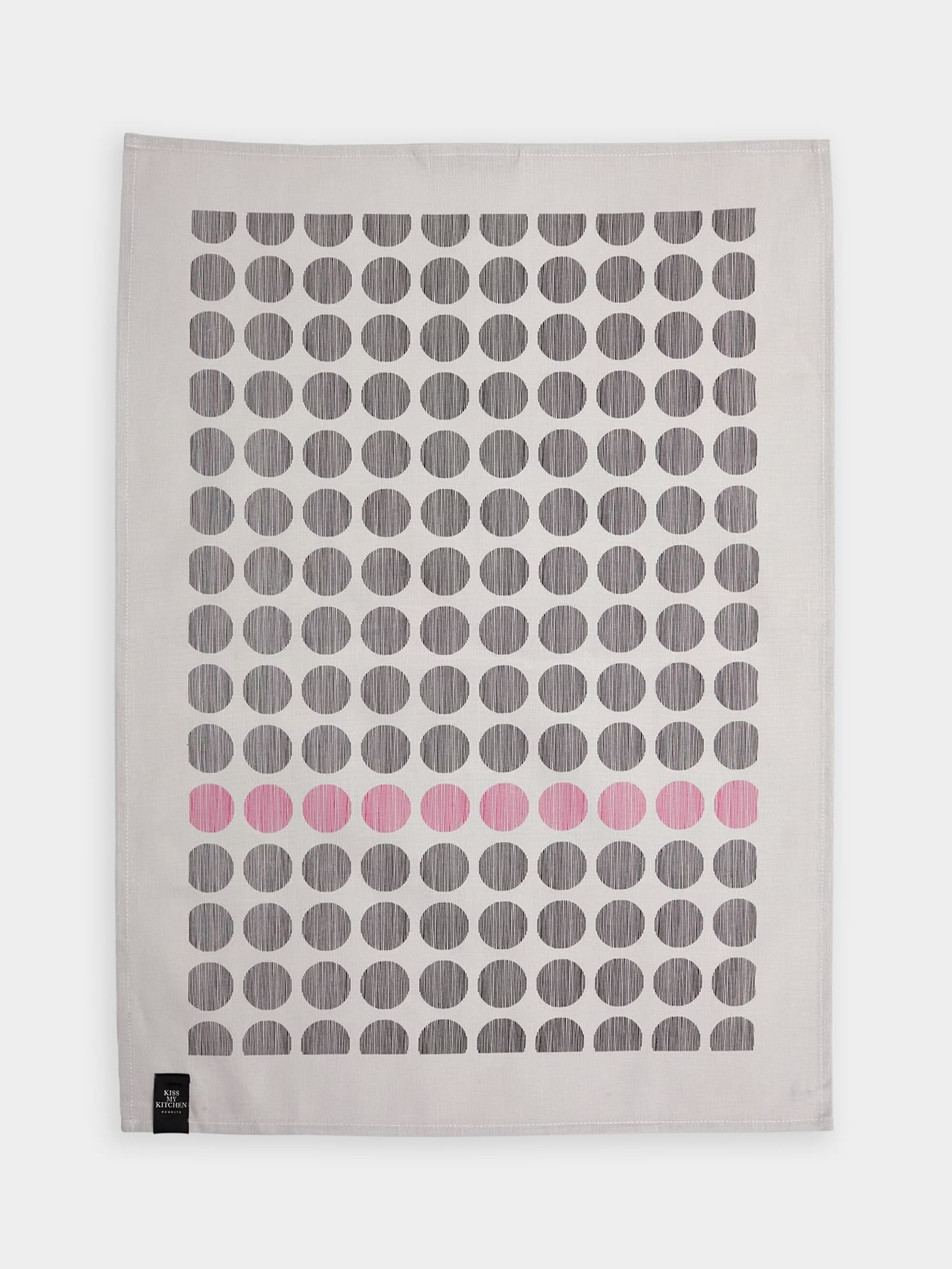 G6112 Dots grey black pink